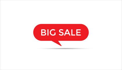 Big sale button web banner templates. Vector Illustration 
