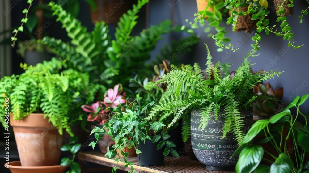 Poster explain how to use houseplant arrangements to create a focal point in a room.