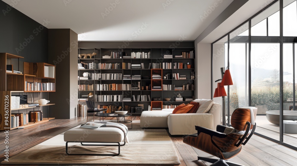 Poster explain how to utilize vertical space effectively with creative shelving and storage units