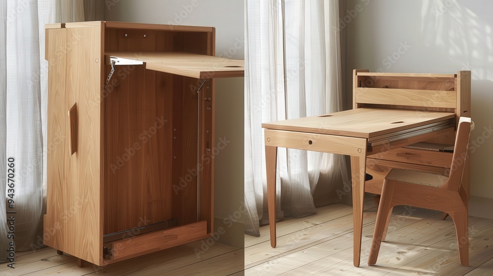 Aufkleber explain the advantages of using foldable and collapsible furniture in small spaces