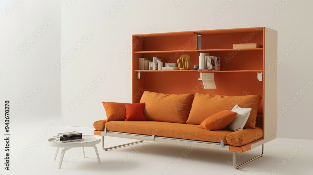 Poster explain the advantages of using foldable and collapsible furniture in small spaces