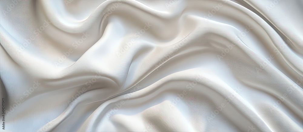 Fototapete white fabric texture. with copy space image. place for adding text or design