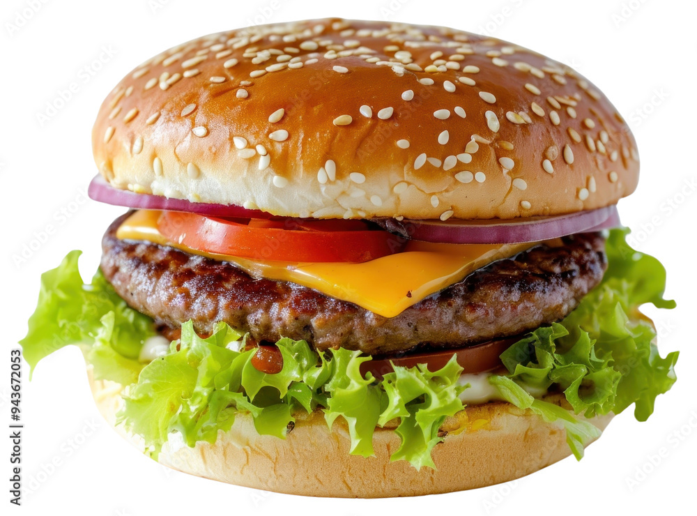 Poster png photo of burger food hamburger condiment.