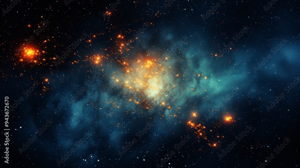Poster planets of the solar system creating a captivating backdrop for a mesmerizing view