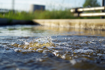 Fototapeta premium Research on water pollution 