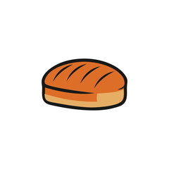 Bakery logo design vector icon with creative idea