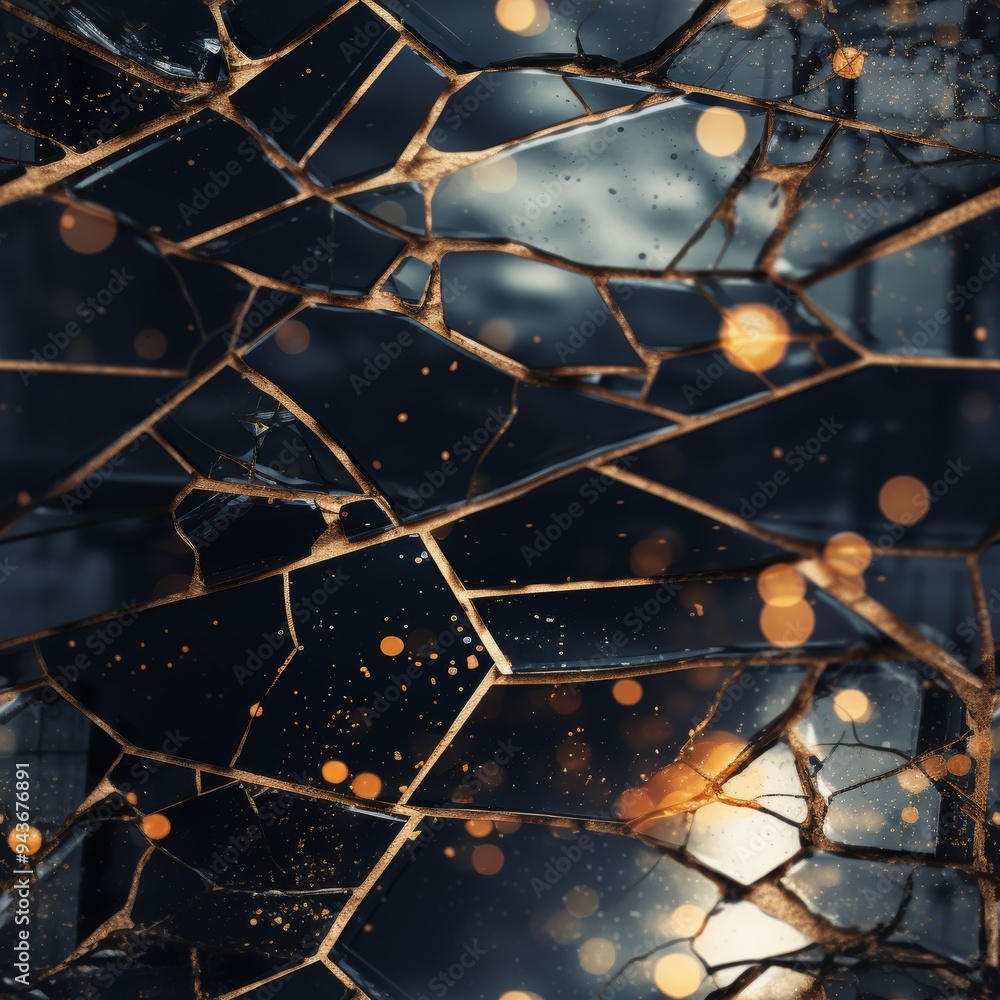 Poster marble tiles texture in shallow depth of field ideal for creative copy space placement
