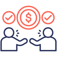 Obraz premium Bargaining Icon