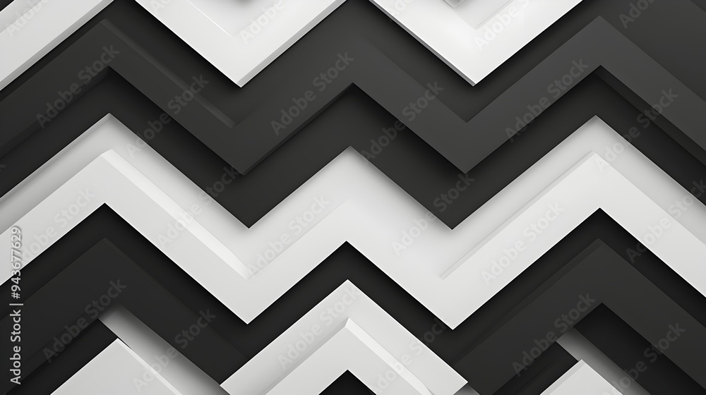 Poster striking geometric architectural abstract monochrome minimal pattern design