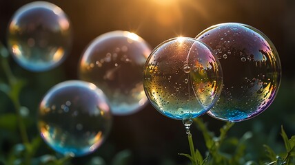 Colorful Soap bubbles