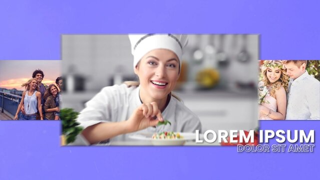 Clean Multi Screen Slideshow Opener Intro Template	