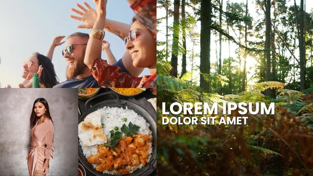 Dynamic Multi Screen Slideshow Opener Intro Template	