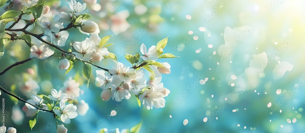 Poster spring. with copy space image. Place for adding text or design