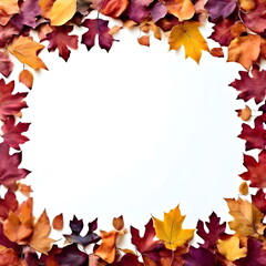 autumn leaves border