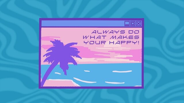 Retro Computer Browser Screen