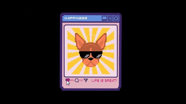 Retro Computer Detailed Overview Pop Up Screen