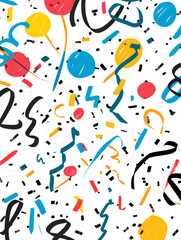 New Year and Christmas card, graphic advertising backgrounds in a doodle 2D illustrator style.