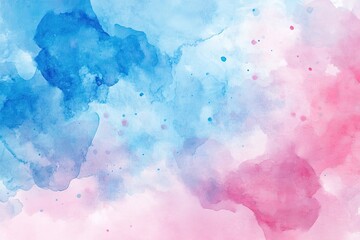 A soft and vibrant watercolor background featuring shades of blue and pink, perfect for creative designs and art projects.