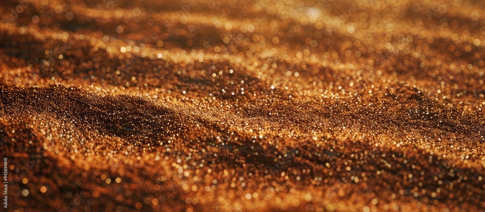 Aufkleber dirty wet sand creates a grunge horizontal shabby background in close up the image of the sand patte
