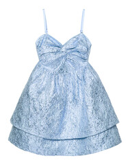 blue dress jacquard isolated on white