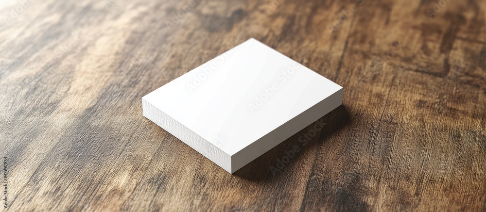 Aufkleber blank business card mockup template. with copy space image. place for adding text or design