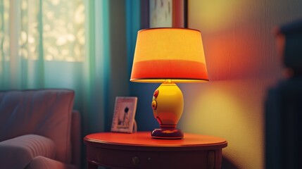Table Lamp in Cozy Living Room