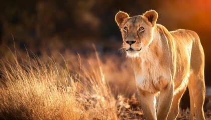 lioness wallpaper or background generative ai