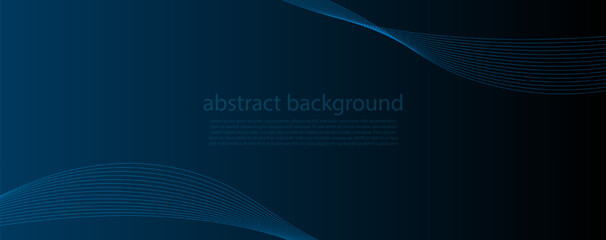 Abstract of smooth wave line connection engineering technology concept, vector background