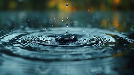 Exploring the journey of a water droplet against a static, unchanging background