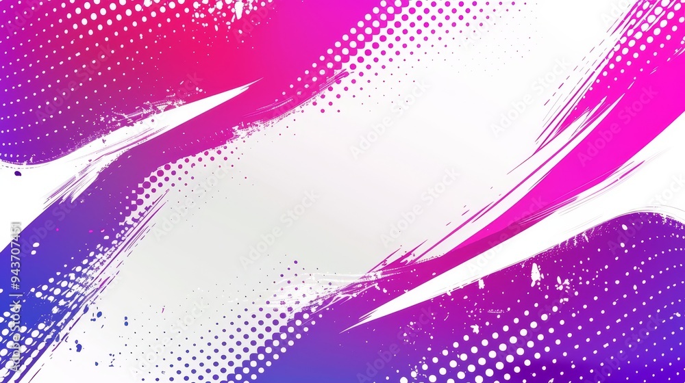 Poster vibrant abstract gradient brush background with halftone effect, ideal for banners, posters, or spor