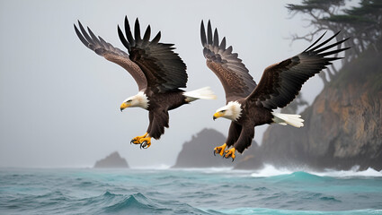 Fototapeta premium eagle in flight