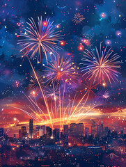 New Year and Christmas graphic advertising background