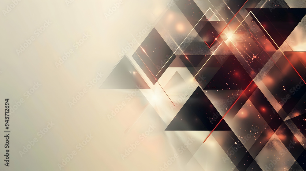 Poster triangle pattern composition, abstract background with copy space