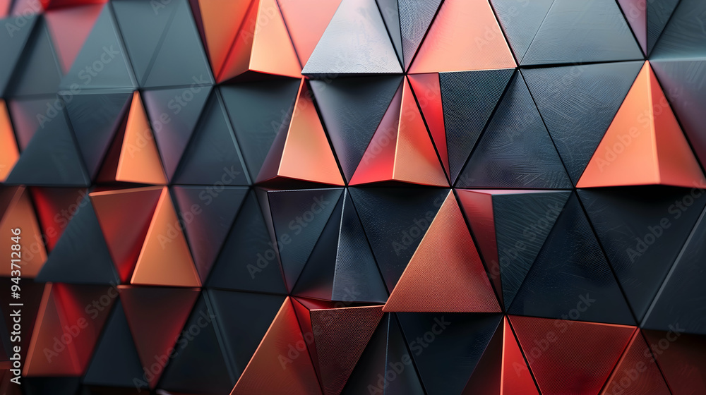 Aufkleber triangle pattern composition, abstract background with copyspace
