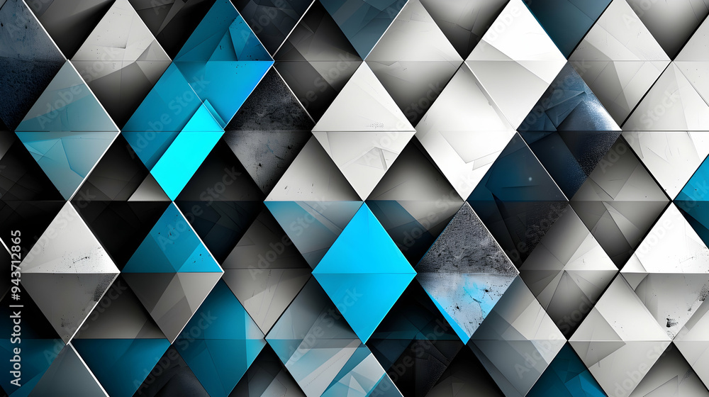 Poster triangle pattern composition, abstract background with copyspace