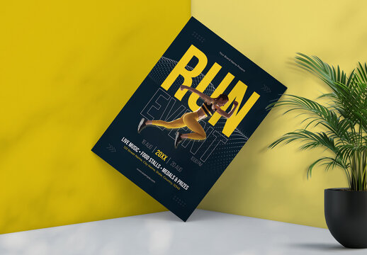 Fun Run Fest Event Flyer Design