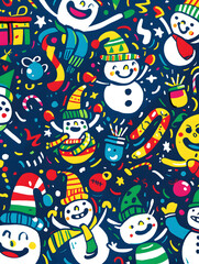 New Year and Christmas graphic advertising background