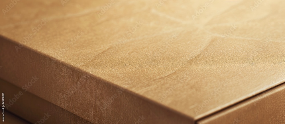 Poster Brown paper box texture background. with copy space image. Place for adding text or design