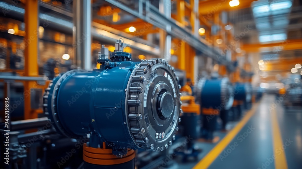 Poster a sophisticated automated system monitors machinery to ensure optimal performance in a manufacturing