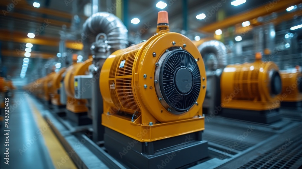 Poster an automated system works to monitor and reduce energy consumption in a large industrial facility.