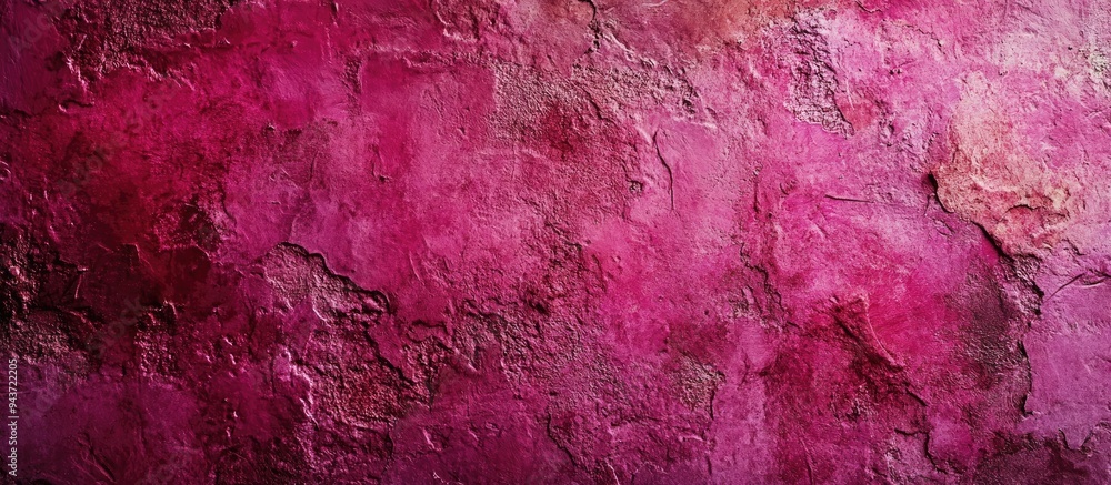 Poster Magenta wall texture background featuring varying shades of red textures. with copy space image. Place for adding text or design