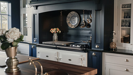 Bespoke kitchen design, country house and cottage interior design, English countryside style renovation and home decor idea