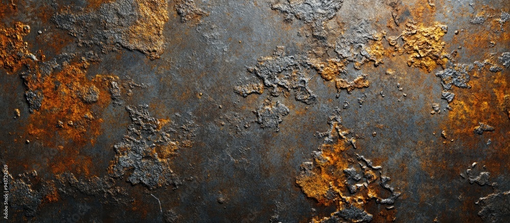 Aufkleber Abstract background featuring rusty metal Metal background. with copy space image. Place for adding text or design