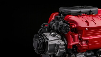 Fototapeta premium Dual-clutch engine with optimized gear shifting and acceleration, ensuring seamless power transfer during high-speed driving, car motor performance, gear-shift acceleration