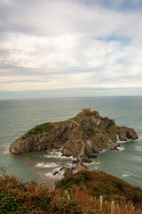 island in the sea with hermitage