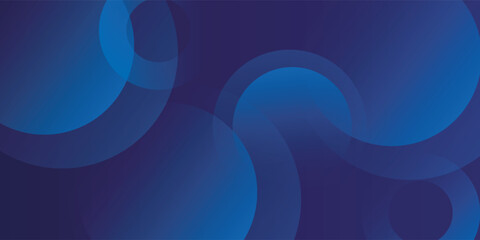 Abstract blue geometric background. Dynamic shapes composition