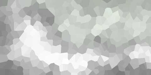 Abstract gray and white gradient toned textured background . colorful low poly crystal mosaic design Seamless pattern shapes vector Vintage Illustration background. Geometric Retro ..