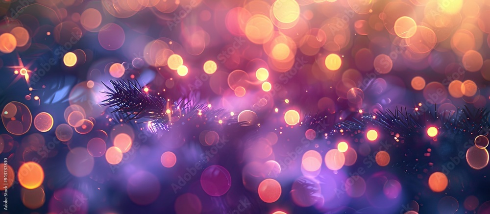 Poster elegant abstract background featuring bokeh lights and star textures. with copy space image. place f
