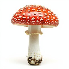 Obraz premium Fly Agaric Mushroom Isolated on White Background.