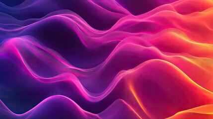 Fototapeta premium Gradient wavy background. Modern purple pink background. Sale banner